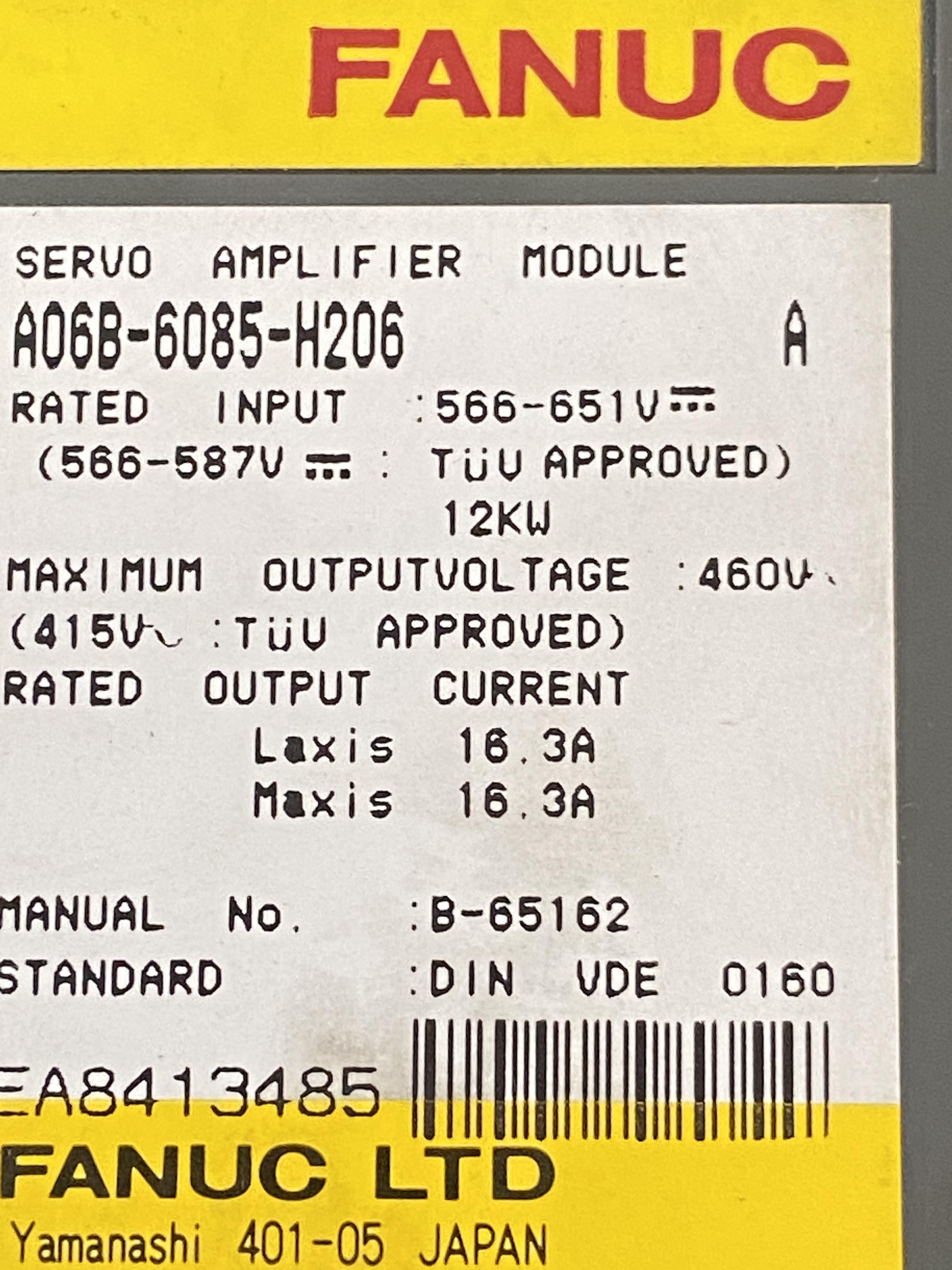Fanuc Variateur d'axe double A06B-6085-H206