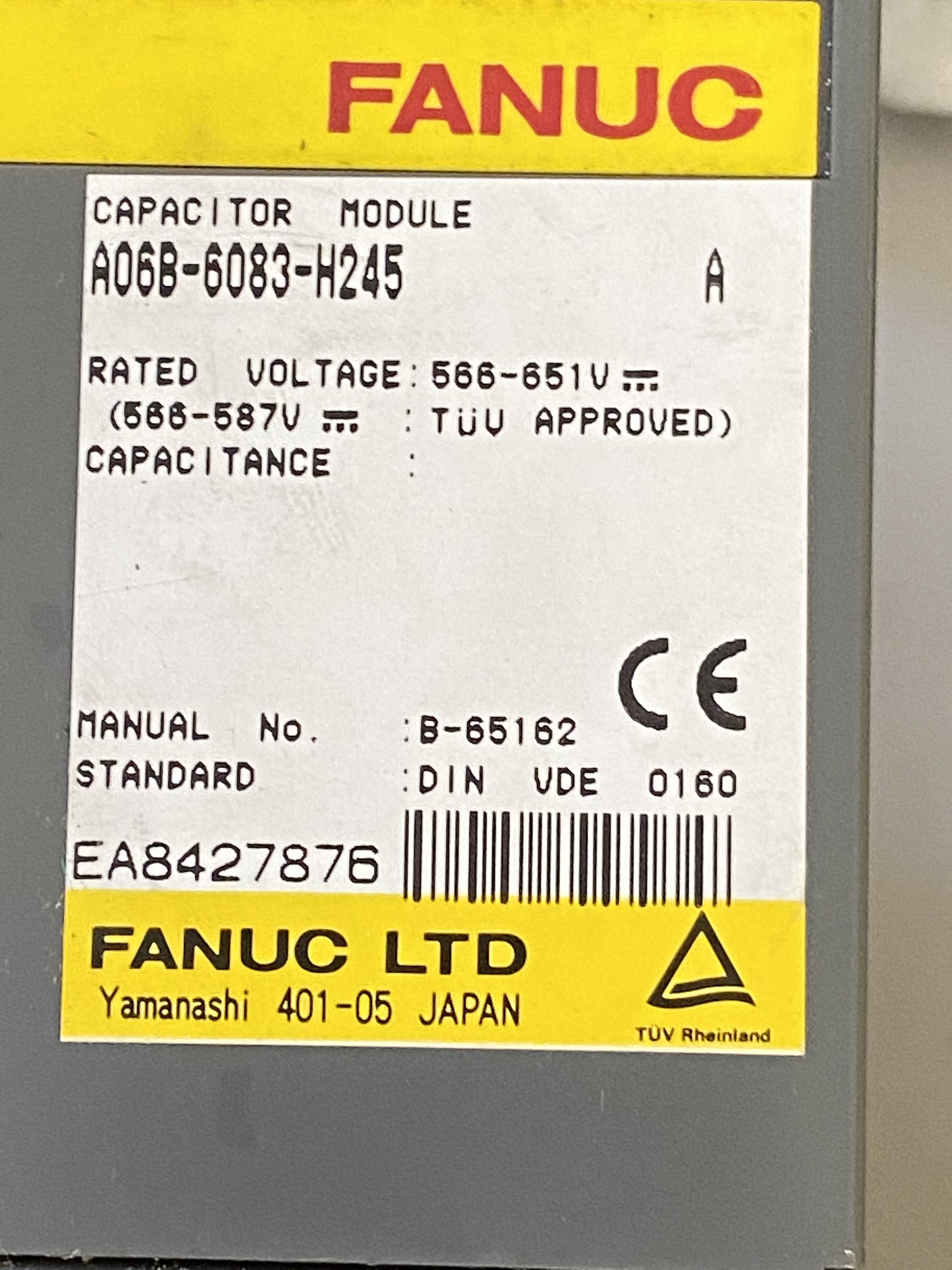 Fanuc Module Capacitor A06B-6083-H245