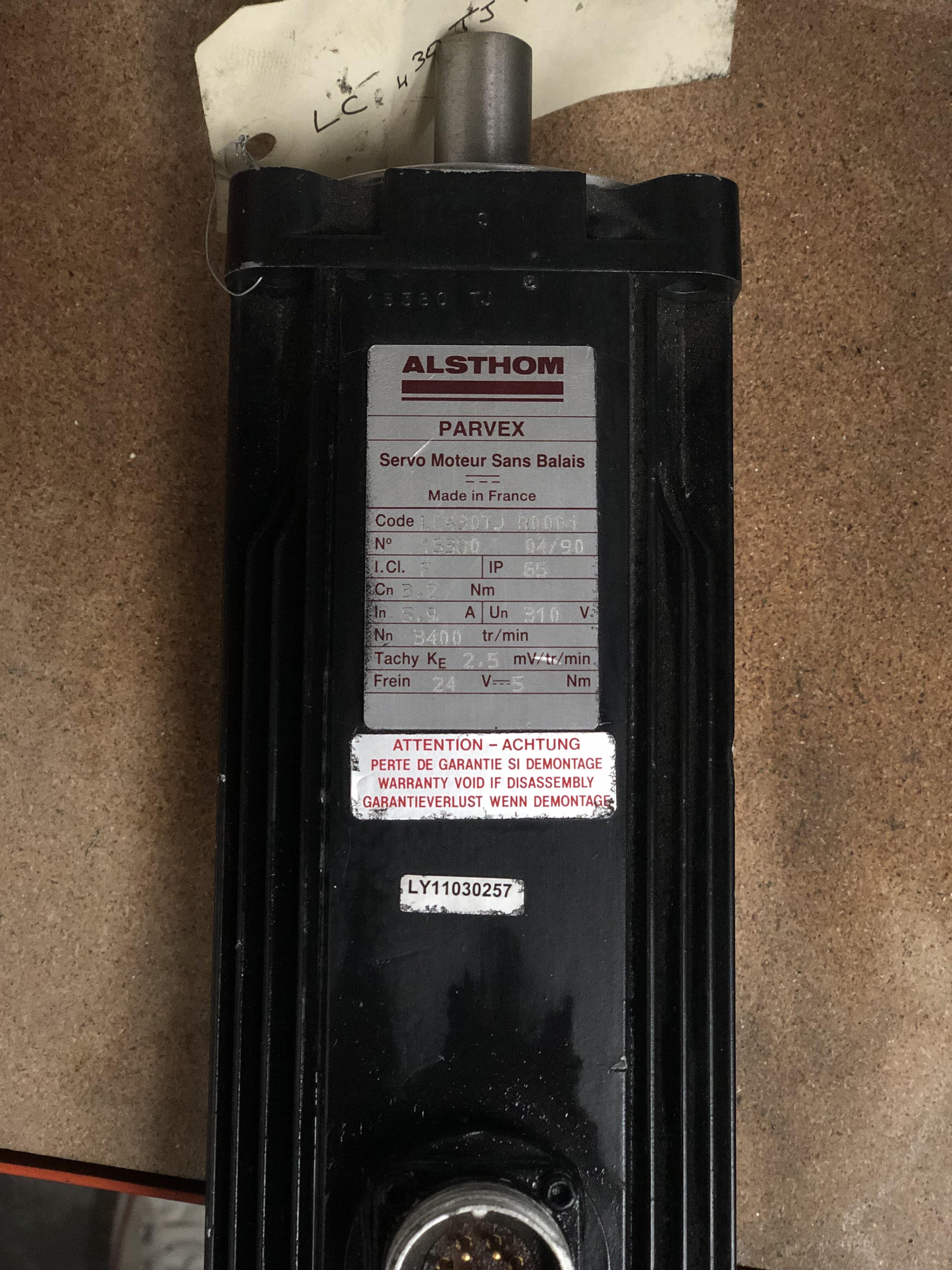 Parvex Servo Motor Sans Balais LC430TJR0004