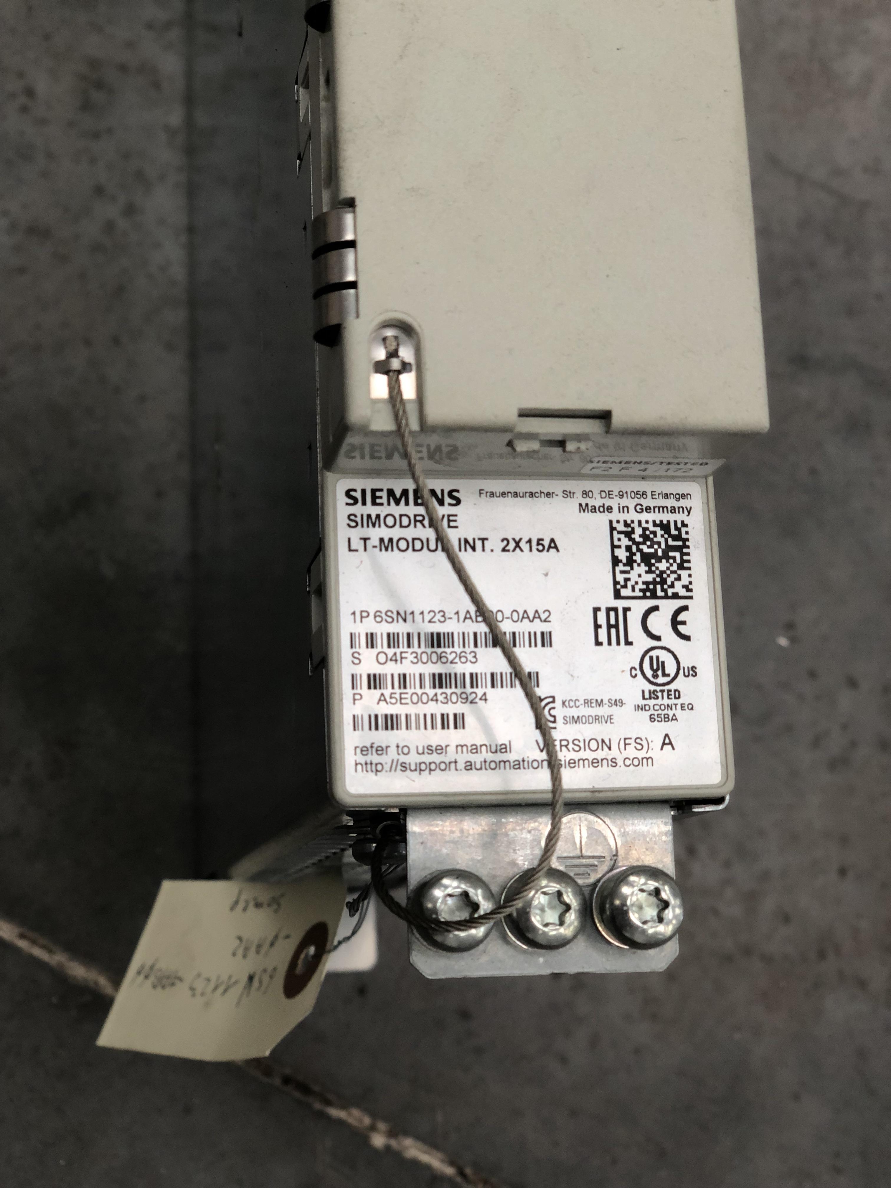 Siemens Variateur 6SN1123-1AB00-0AA2