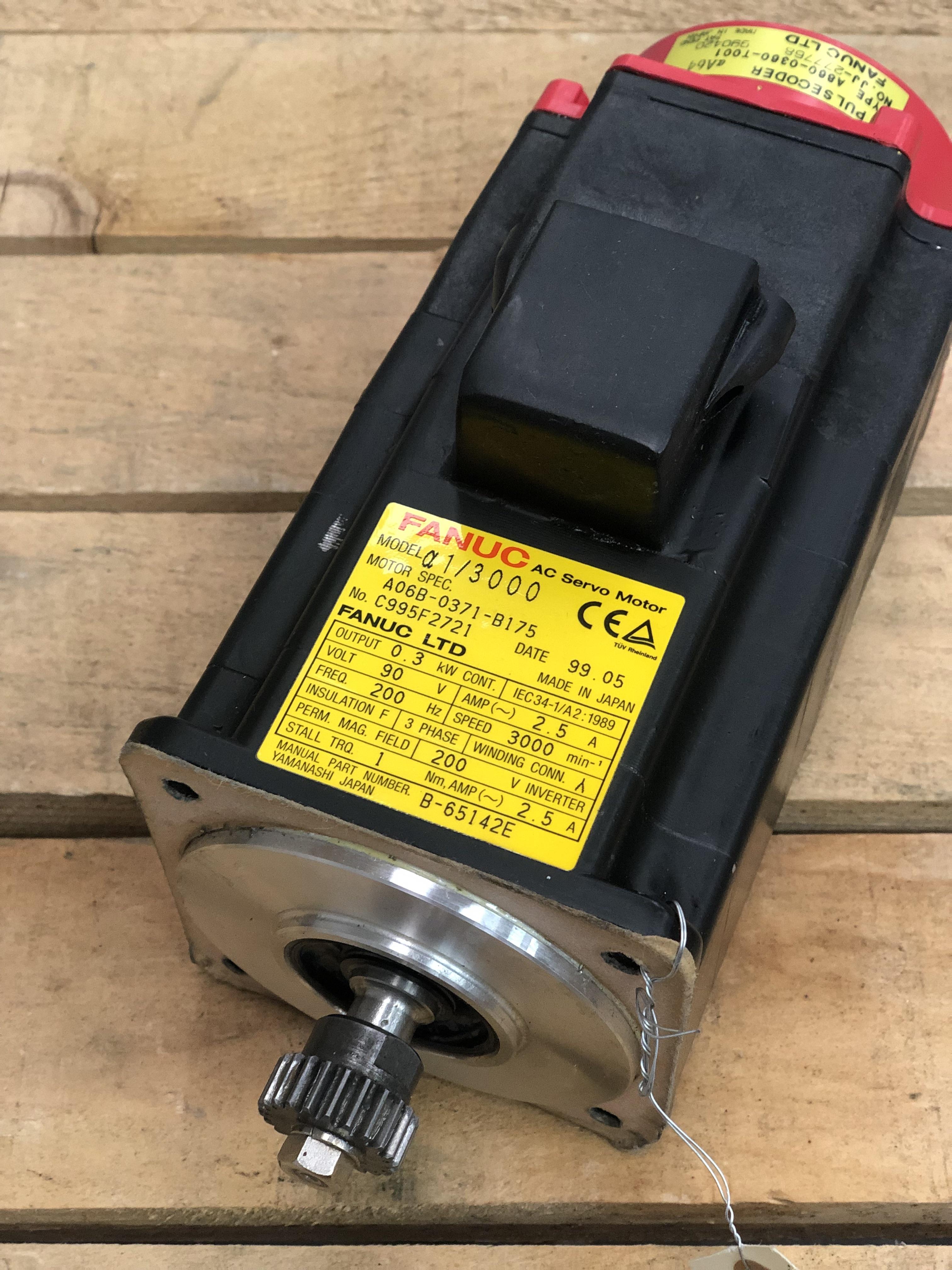 FANUC A06B-0371-B175 AC SERVO MOTOR ALPHA CNC USED REMOVED
