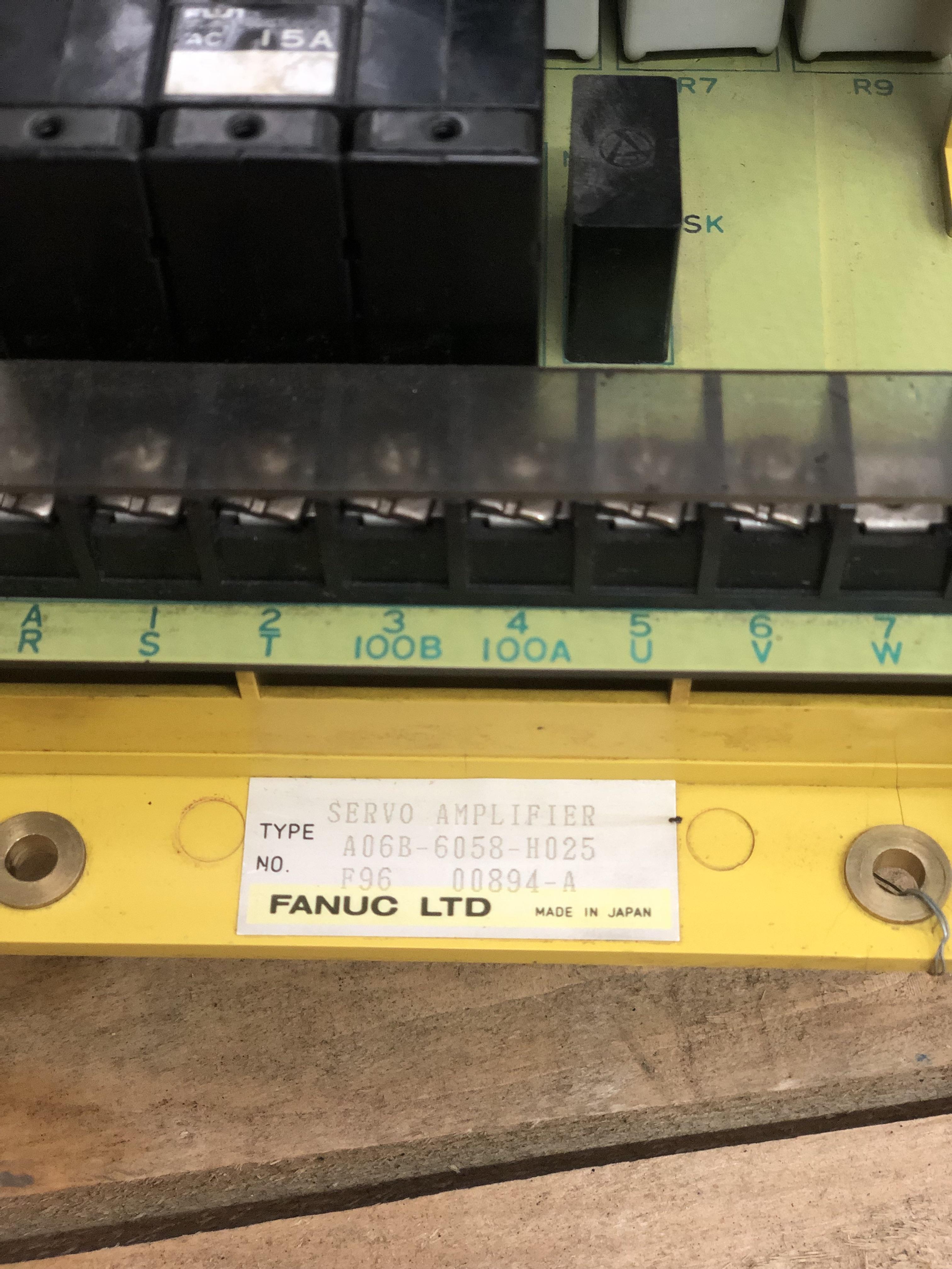 FANUC A06B-6058-H025 SERVO DRIVE AXIS AMPLIFIER CNC USED REMOVED