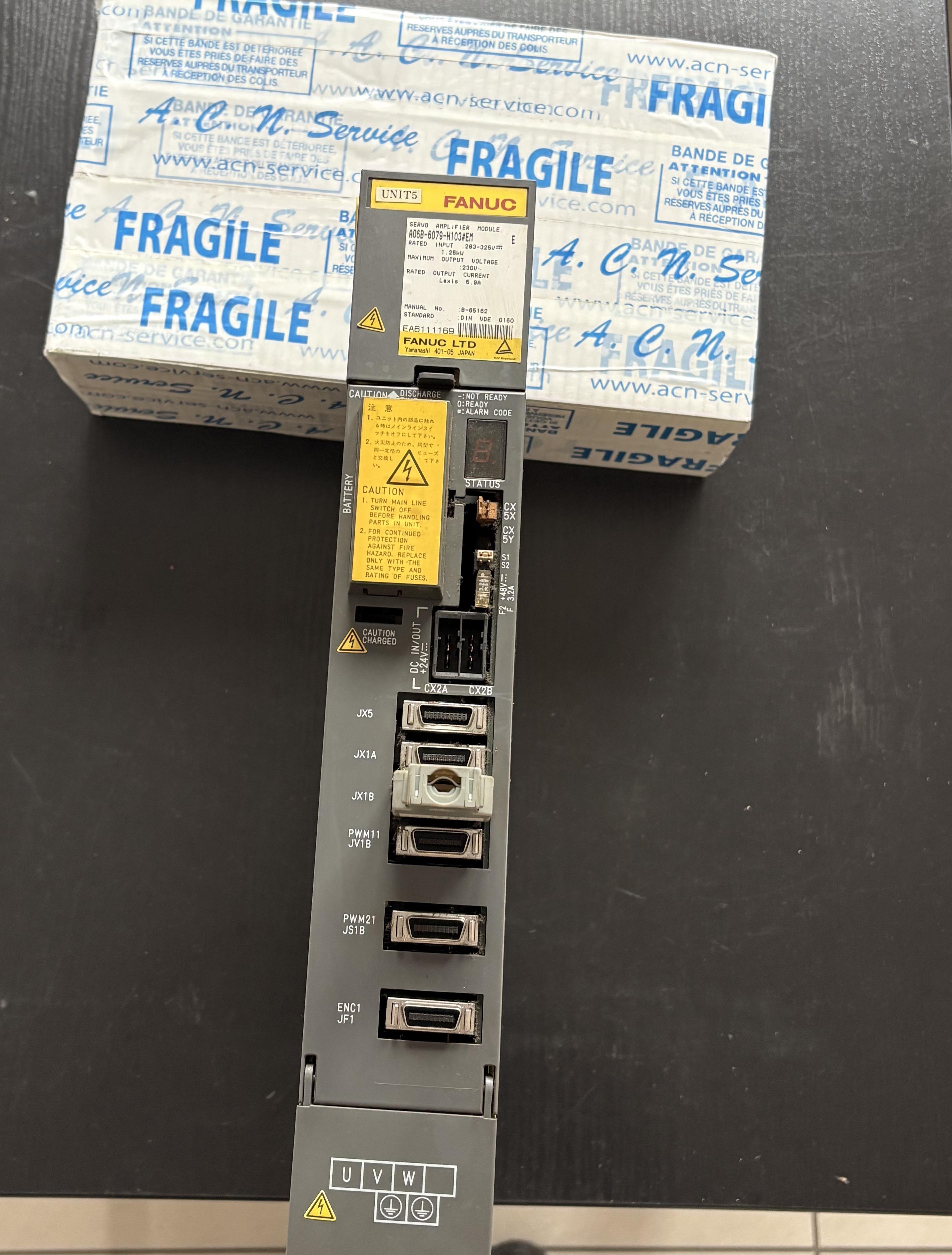 FANUC A06B-6079-H103 SERVO AMPLIFIER MODULE AXIS DRIVE CNC USED REMOVED