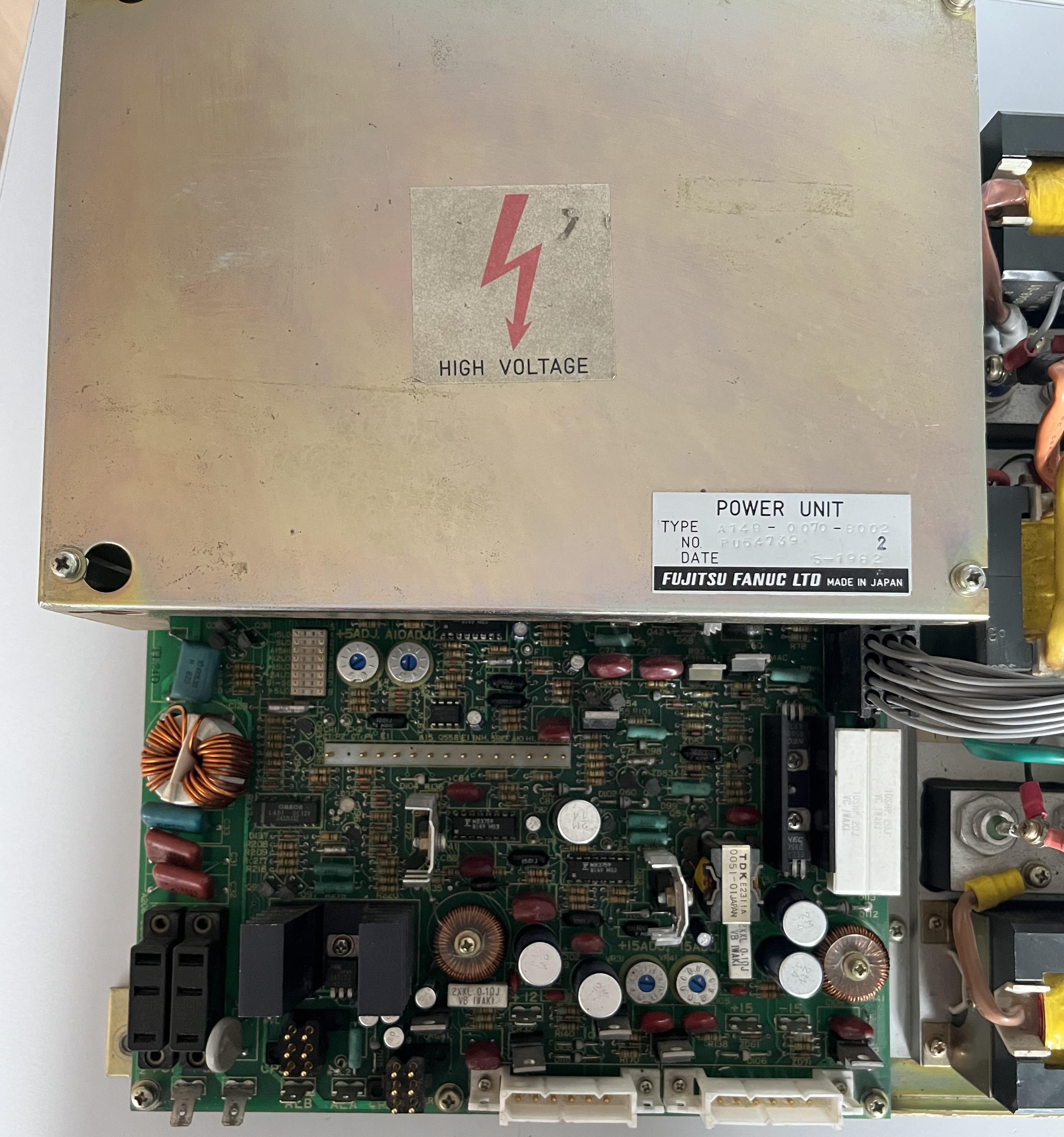 FANUC A14B-0070-B002 CNC POWER UNIT CONTROL MODULE USED REMOVED FROM MACHINE
