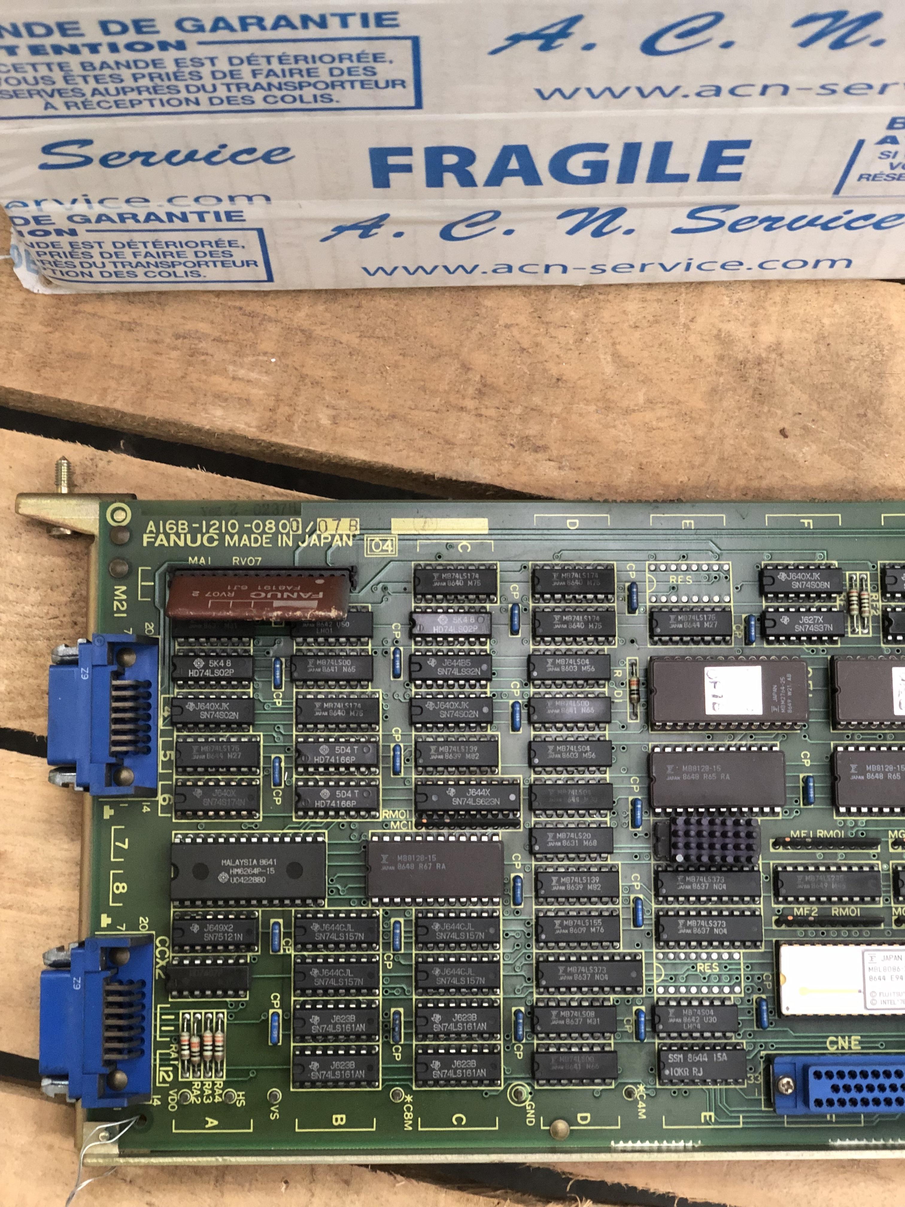 FANUC A16B-1210-0800 GRAPHIC CARD CNC CONTROL BOARD USED REMOVED FROM MACHINE