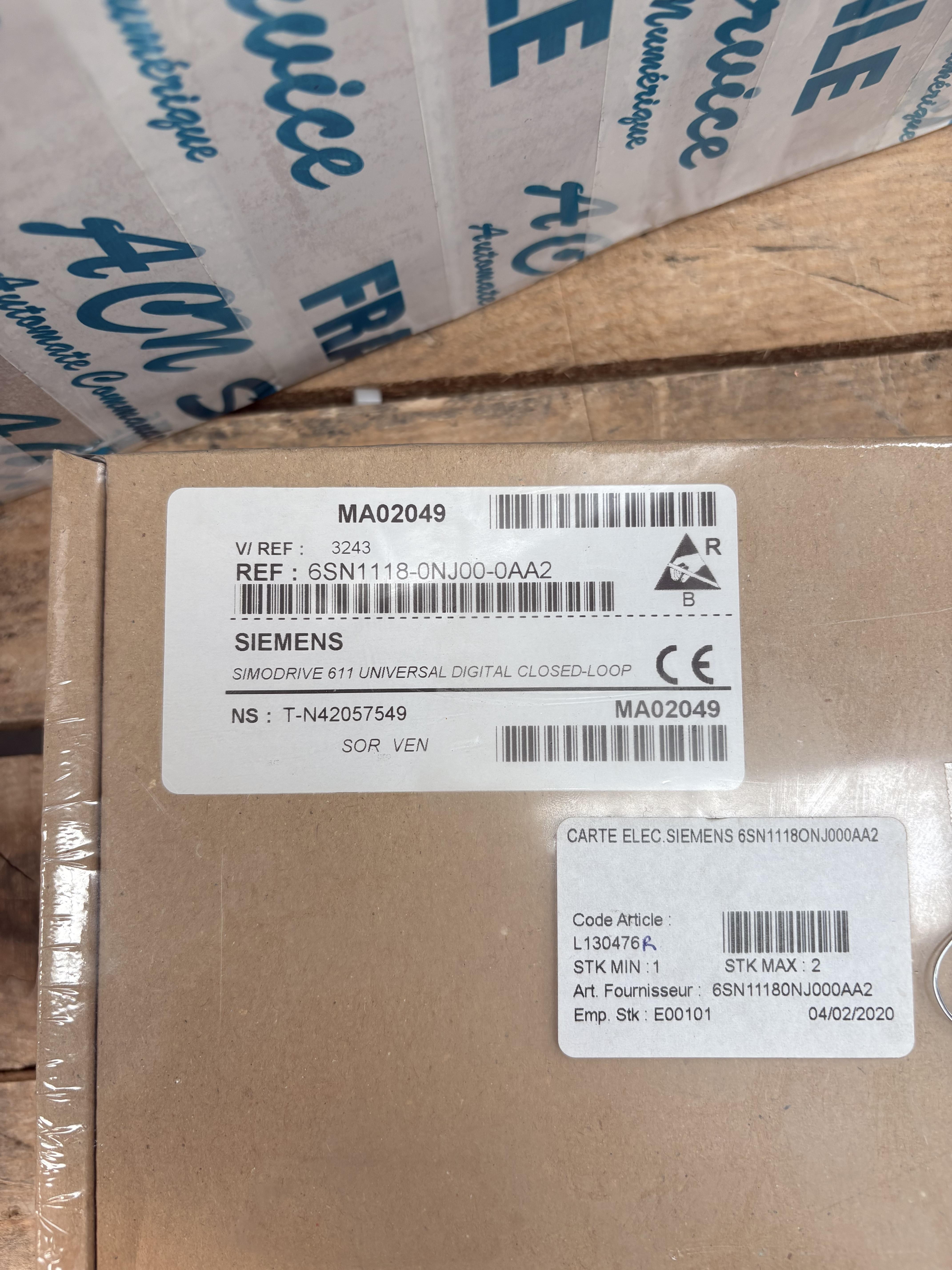 Siemens 6SN1118-0NJ00-0AA2 Module neuf, jamais utilisé, emballage d’origine