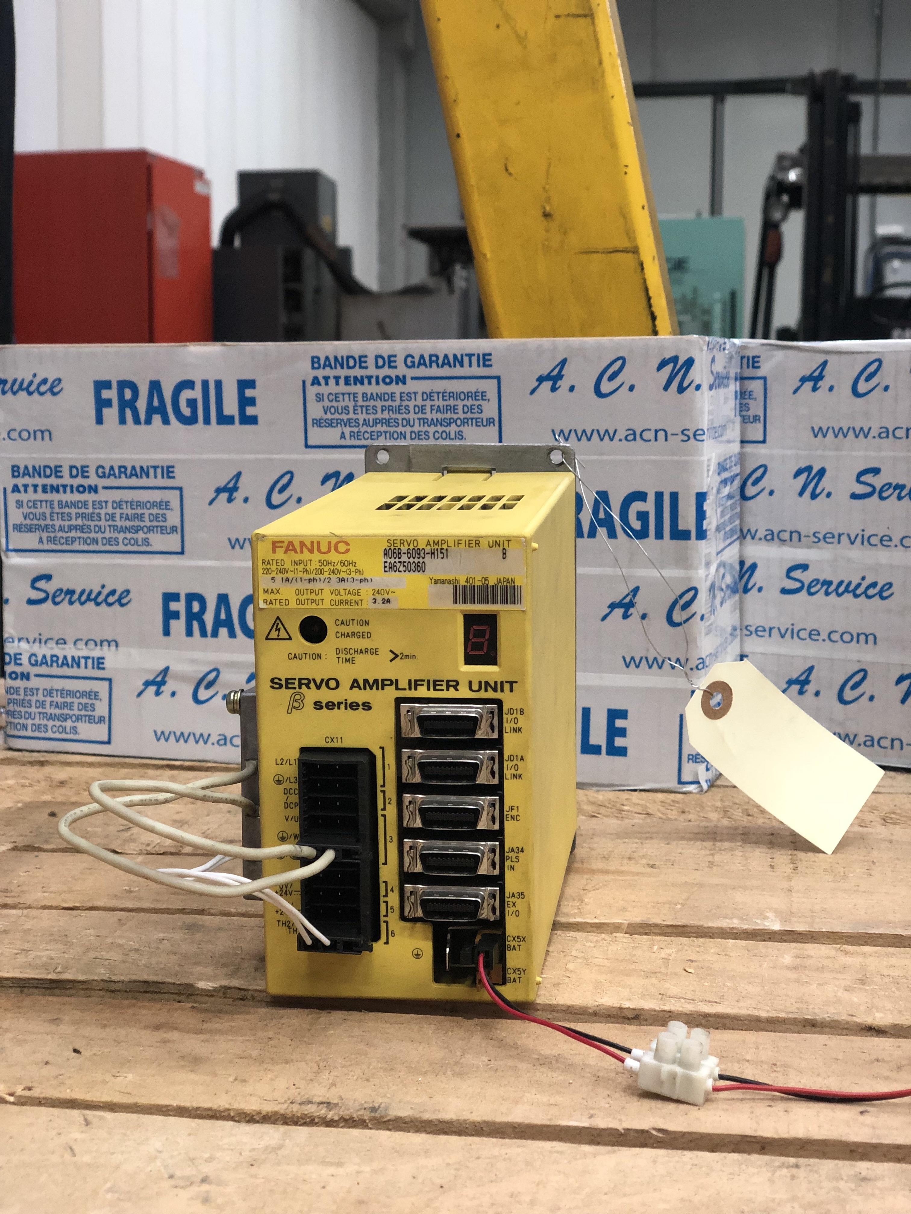 Fanuc Servo Amplifier Unit A06B-6093-H151
