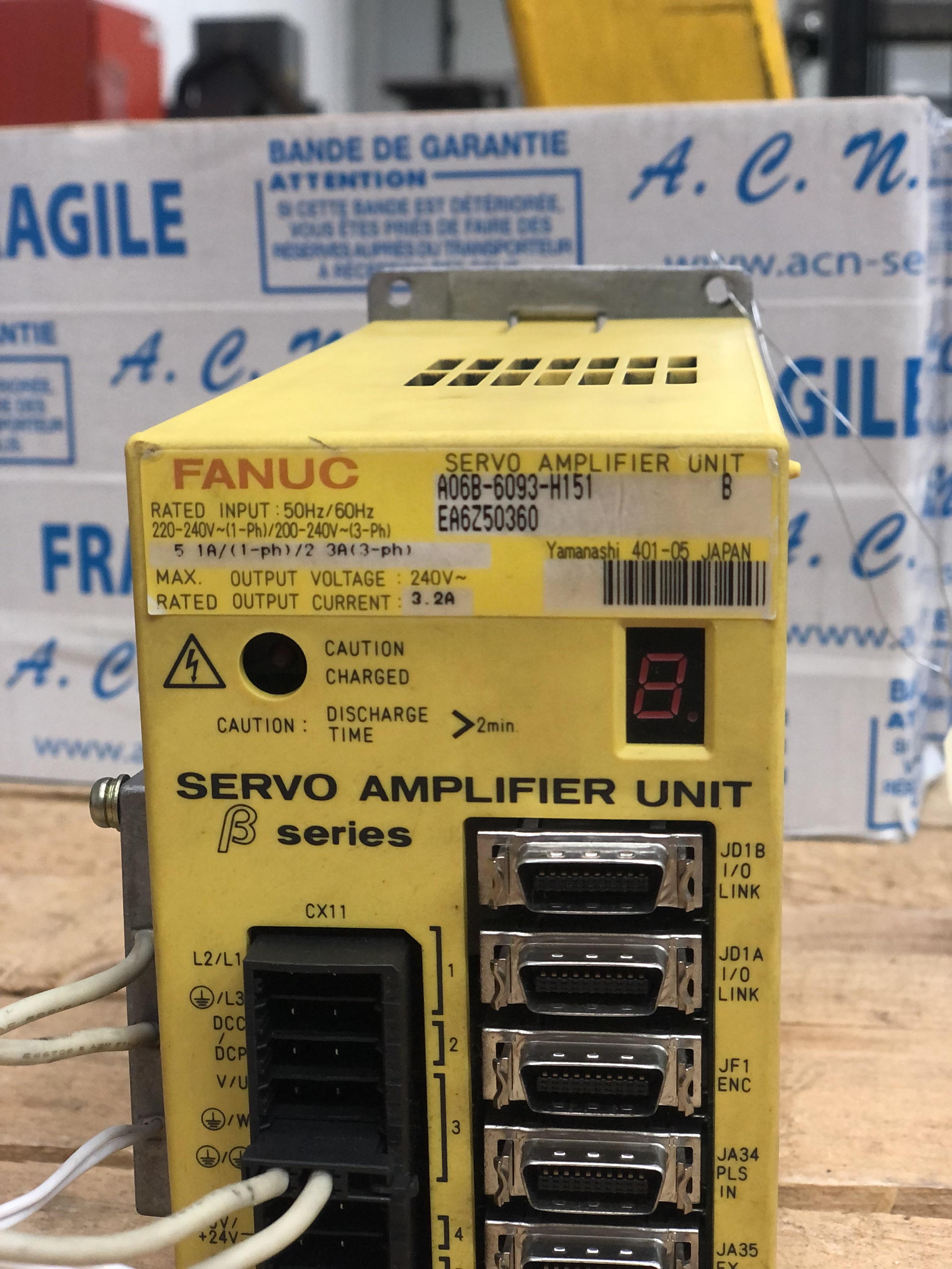 Fanuc Servo Amplifier Unit A06B-6093-H151