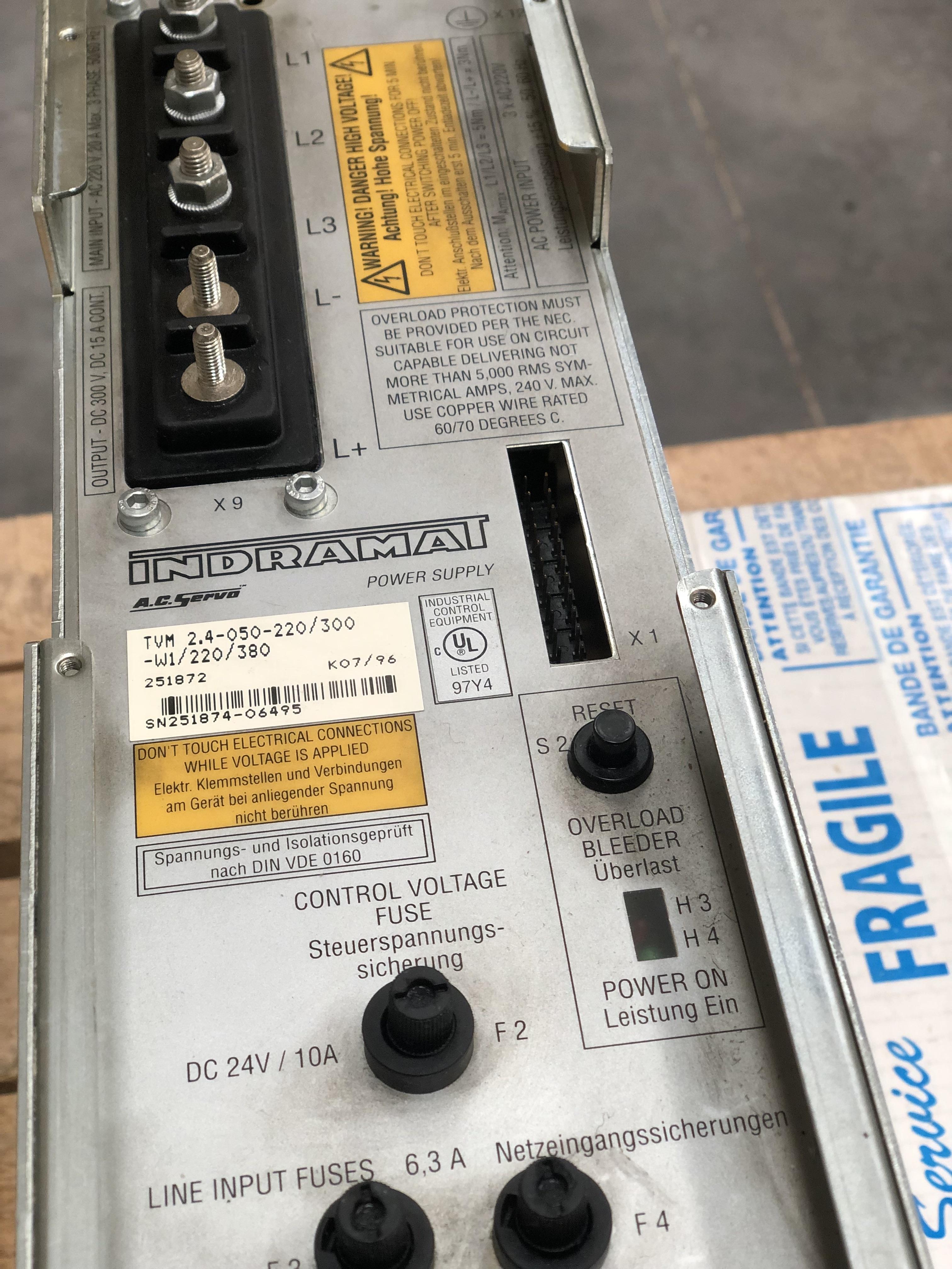 Indramat AC Servo-Controller TVM 2.4-050-220/300-W1/220/380