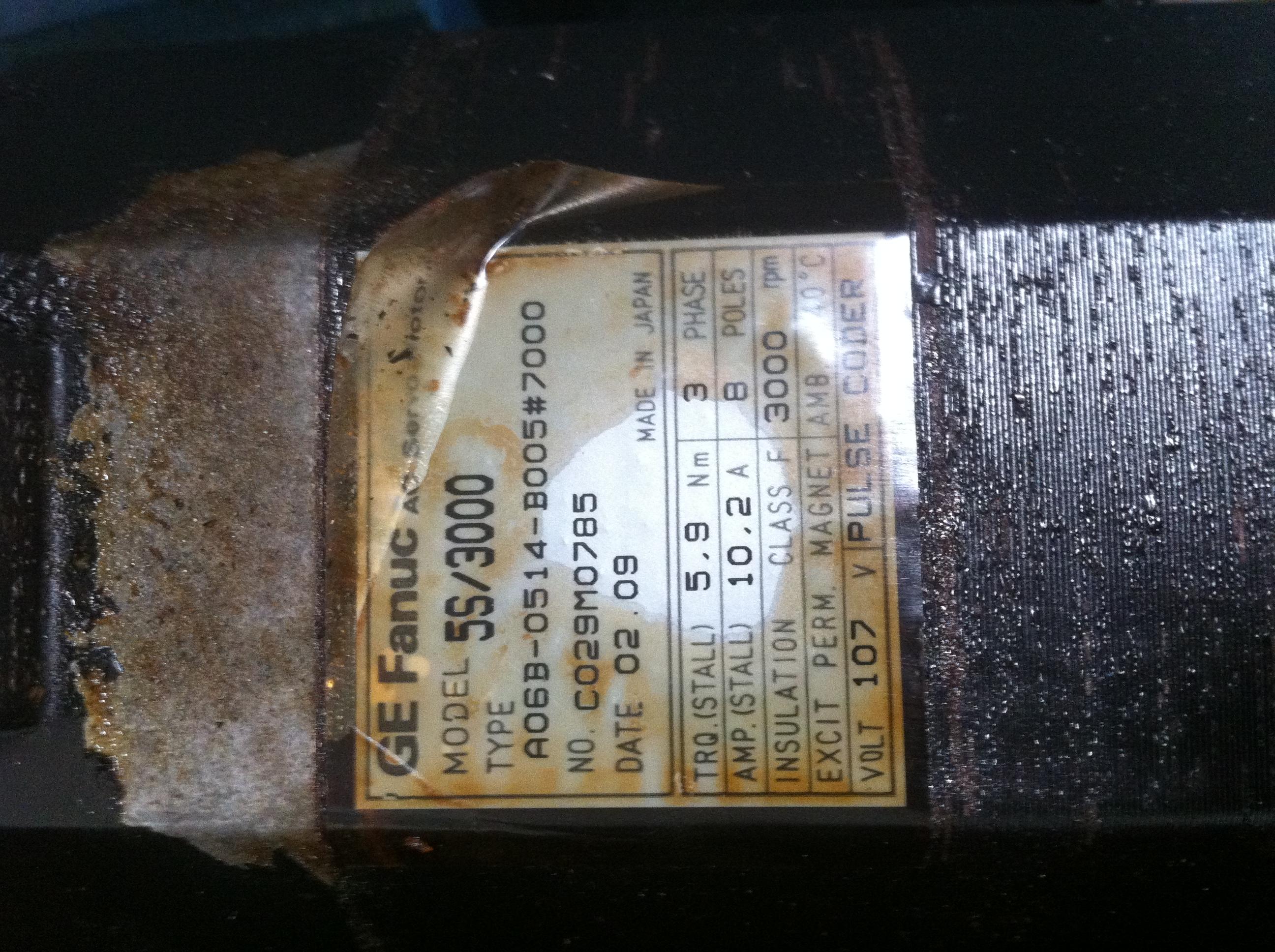 Fanuc AC Servo Motor A06B-0514-B005#7000