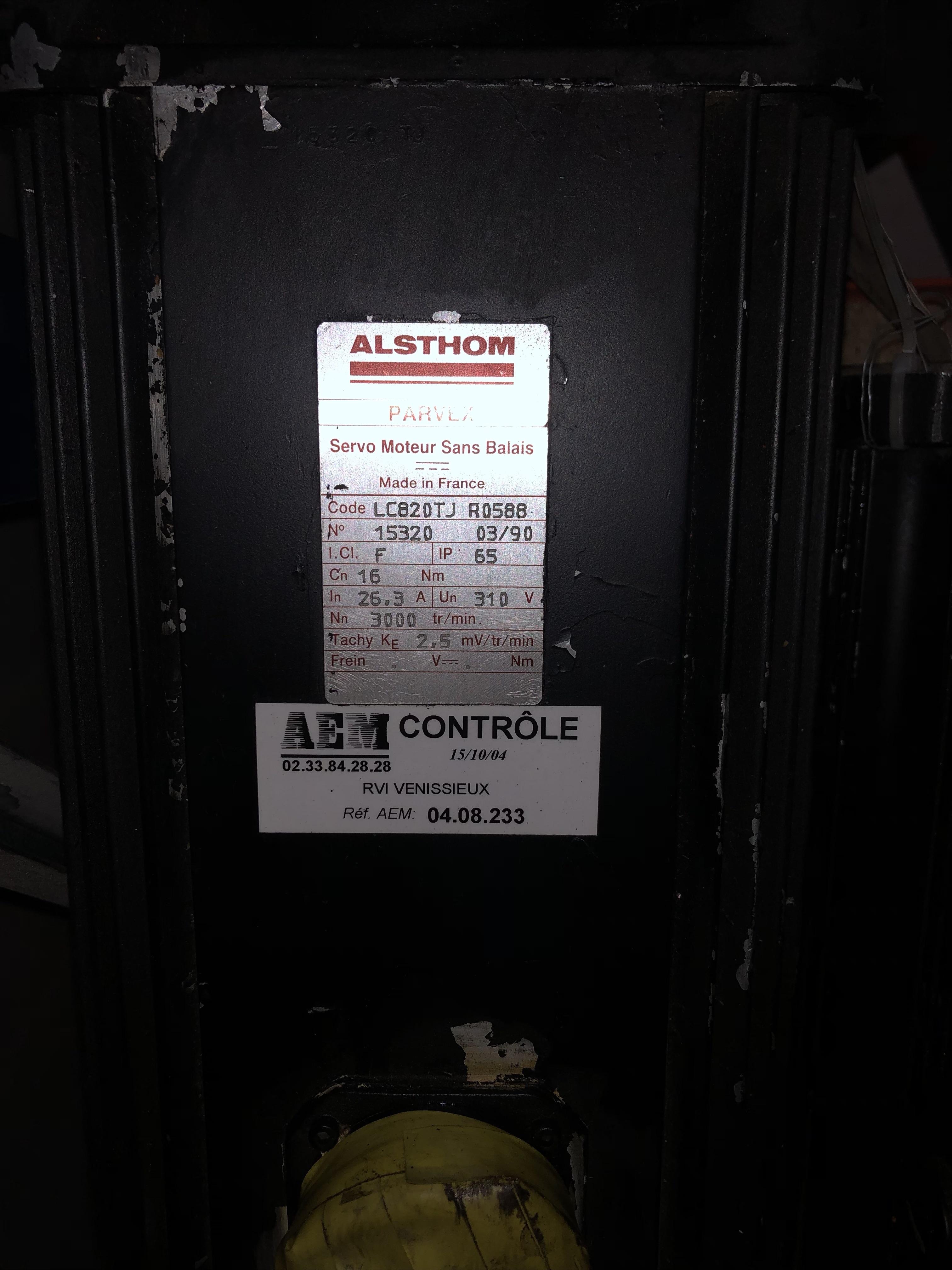 Parvex Moteur d'axe LC820TJR0588
