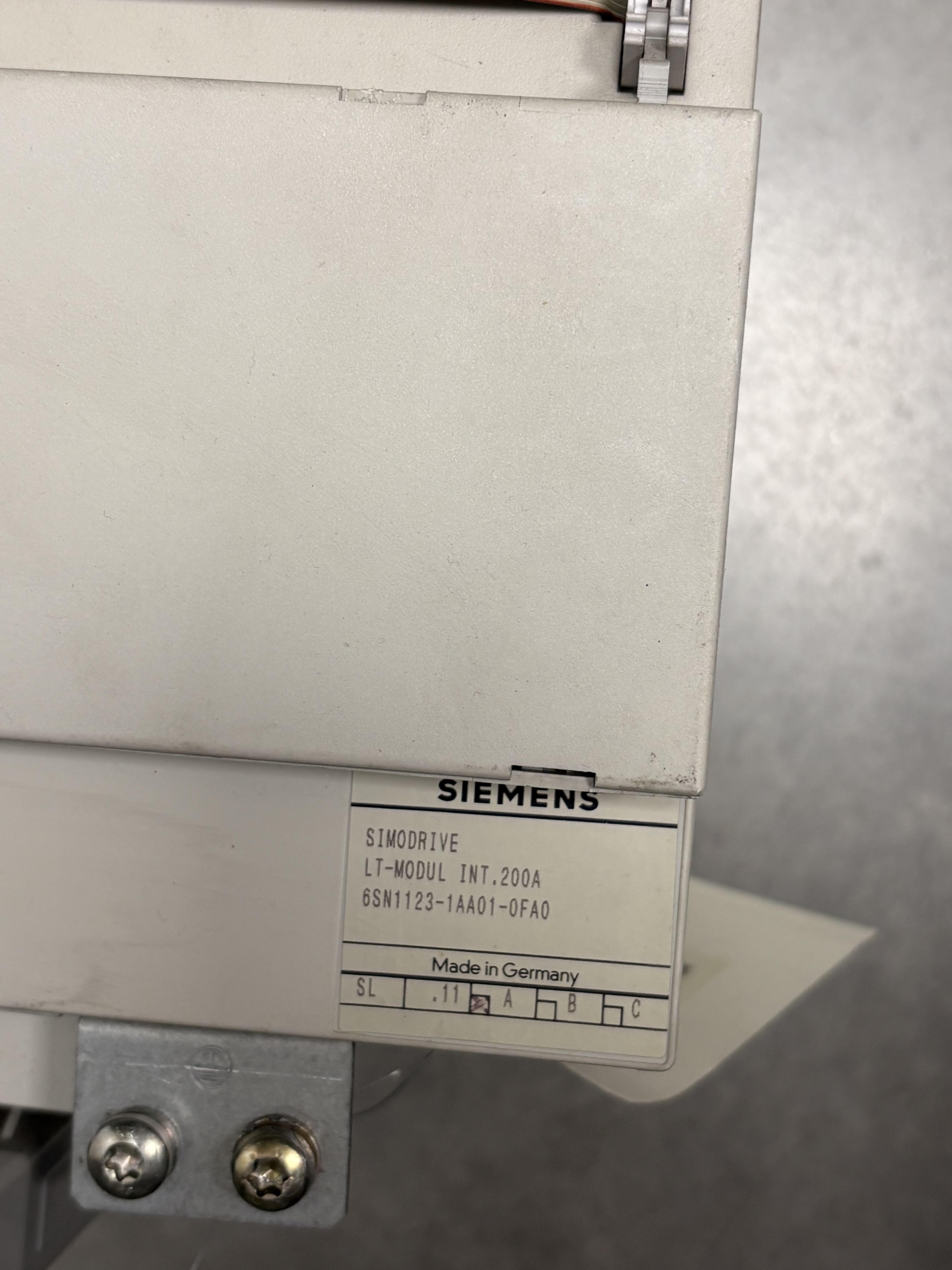 Siemens Simodrive LT-MODUL INT.200A 6SN1123-1AA01-0FA0
