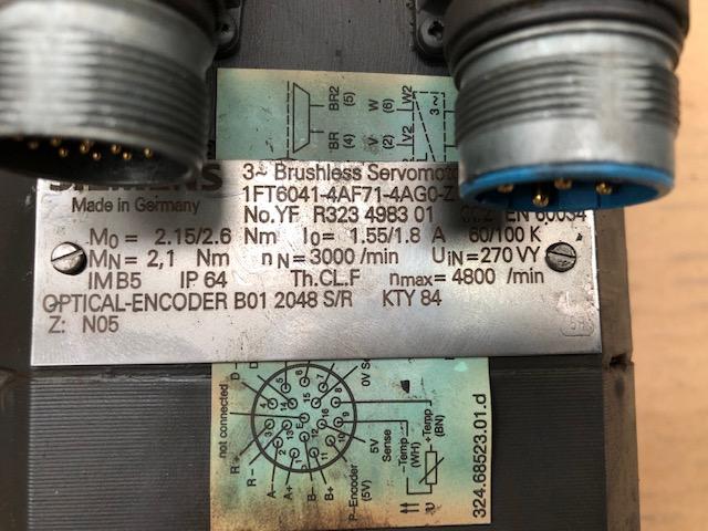 Siemens Moteur 1FT6 1FT6041-4AF71-4AG0-Z
